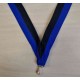 Medalipael sinine-must, 22 mm